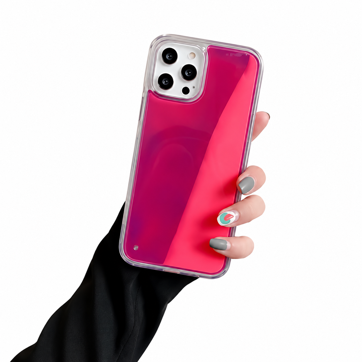 Luminous Sand Phone Case – Dynamic Glow Cover for iPhone
