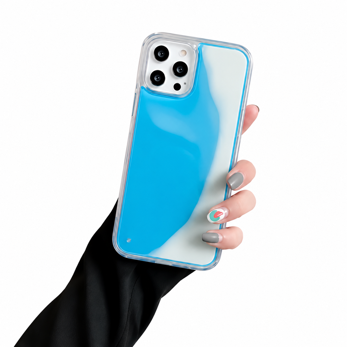 Luminous Sand Phone Case – Dynamic Glow Cover for iPhone