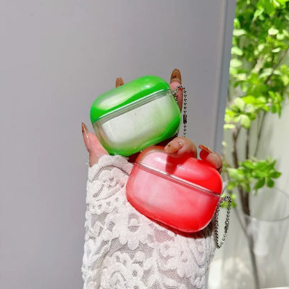 Luminous Shiny Quicksand Earphone Case Cover for Airpods Airpod Pro 4 3 2 Luxury Headphone Moving Sand Funda Protective Hard Bag